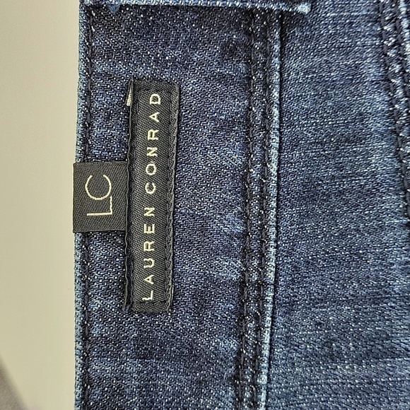 LC Lauren Conrad Womens Dark Wash Straight Leg Jeans Size 8 - Picture 10 of 13